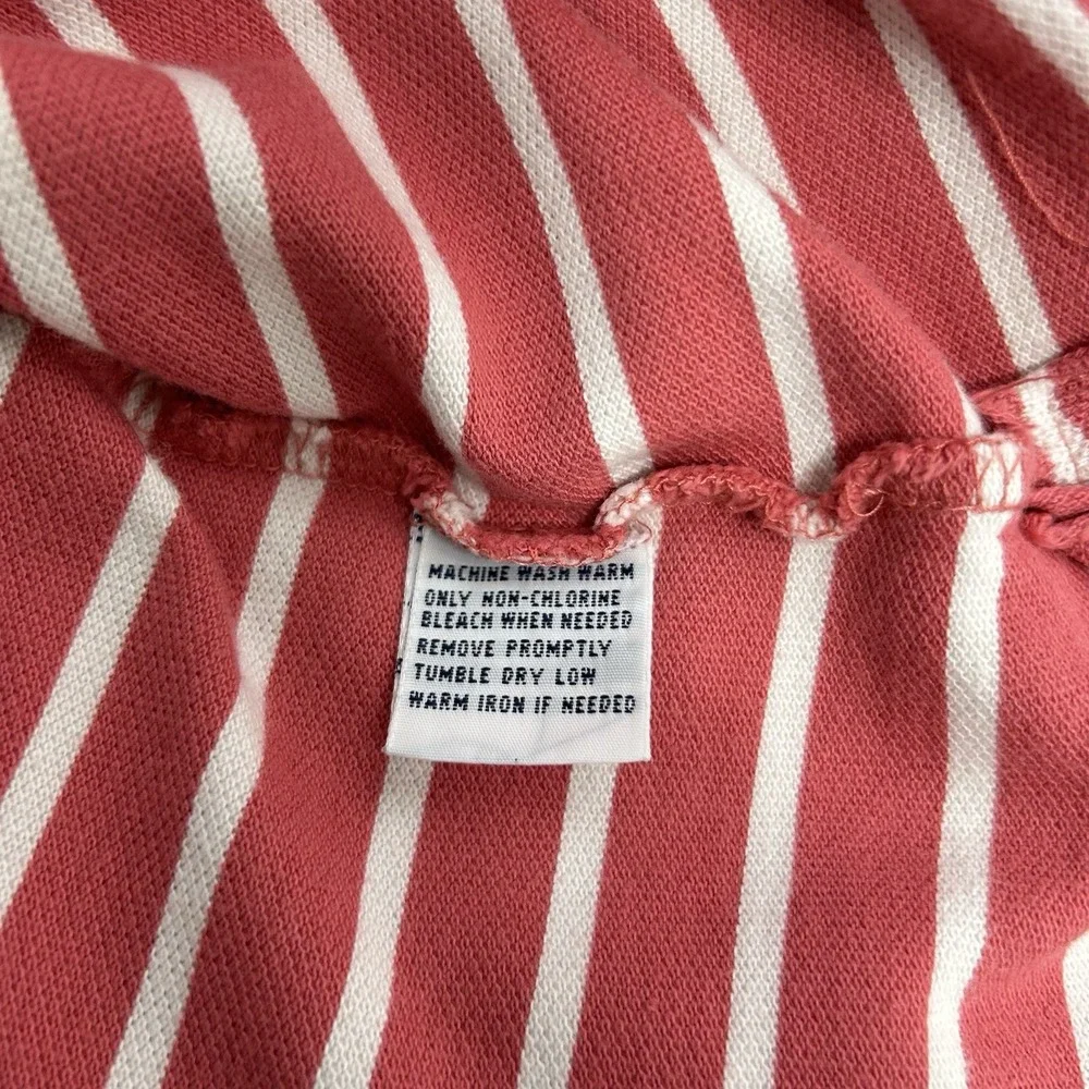 VTG Polo Ralph Lauren Shirt Men's‎ Short Sleeve Pink White Striped Sz 4XB Preppy